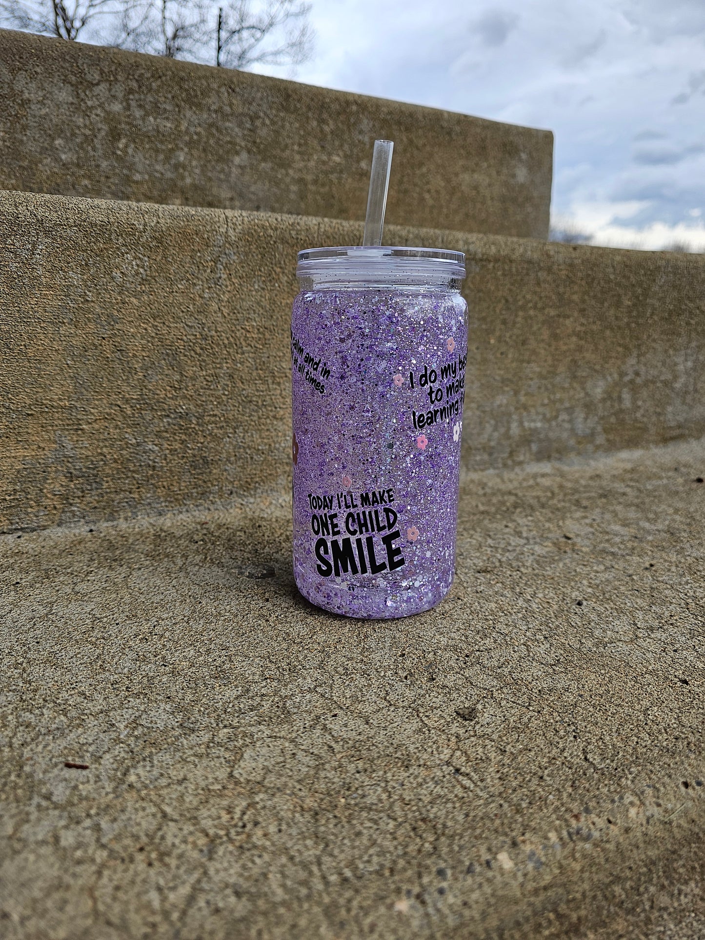 16oz acrylic teacher cup