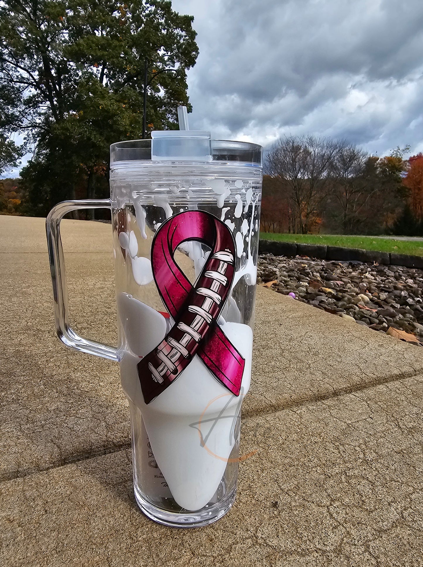 40oz awarness team lava drip