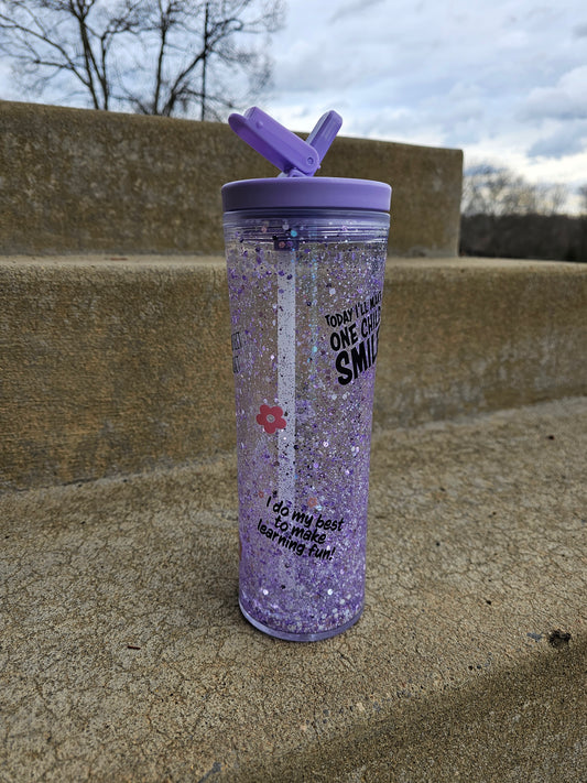 20oz teacher flip top cup