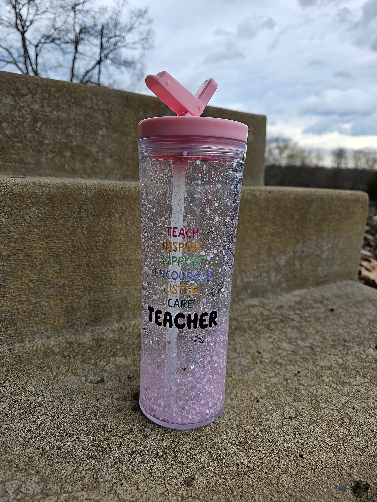 20oz flip top teacher cup